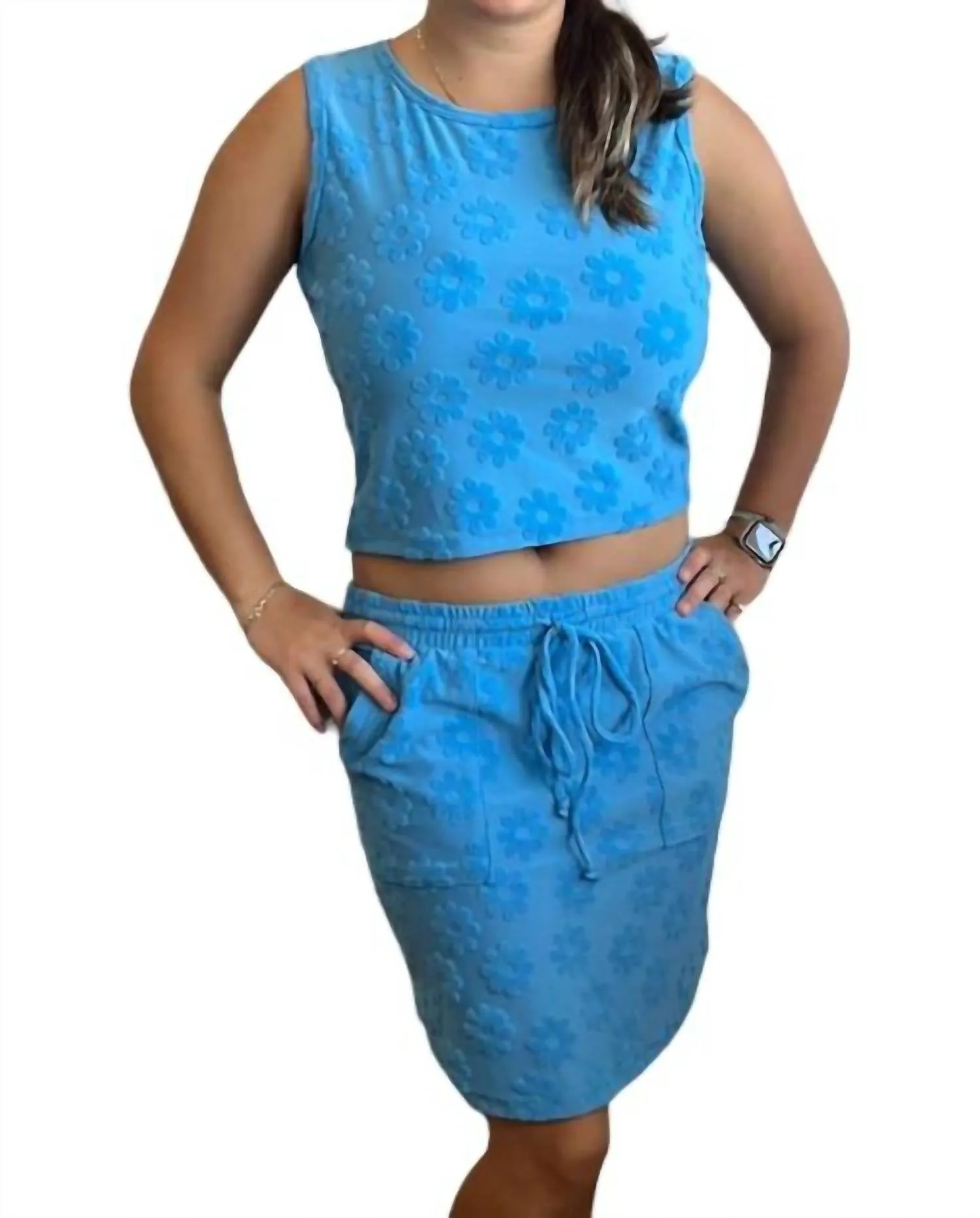 2 Piece Daisy Set In Blue