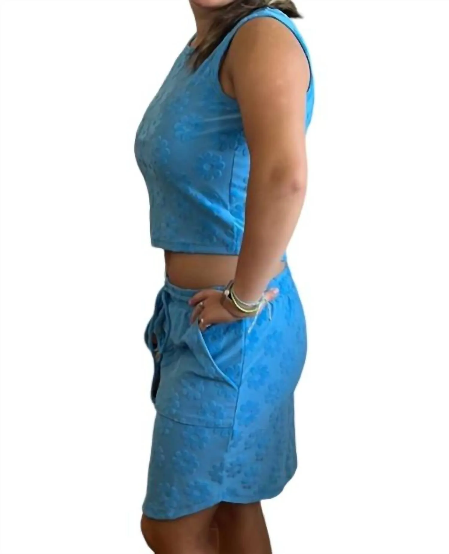 2 Piece Daisy Set In Blue