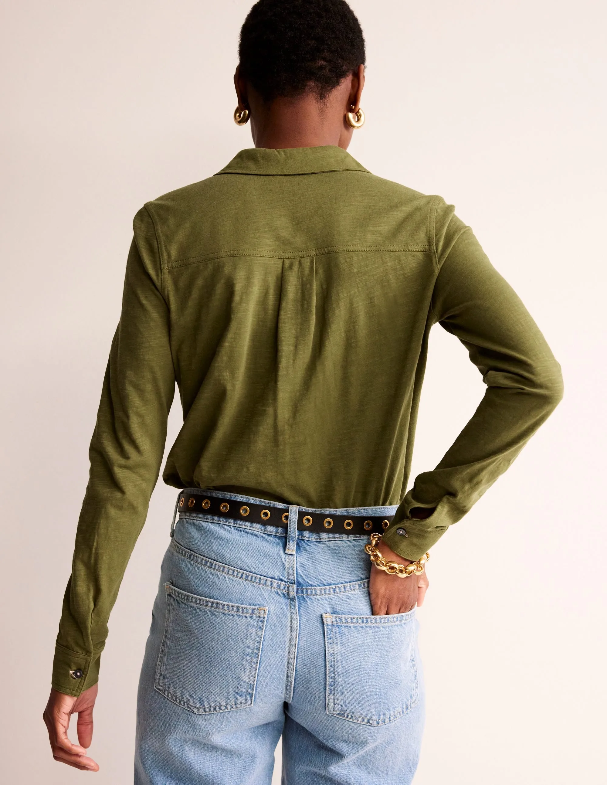 Amelia Jersey Shirt-Mayfly