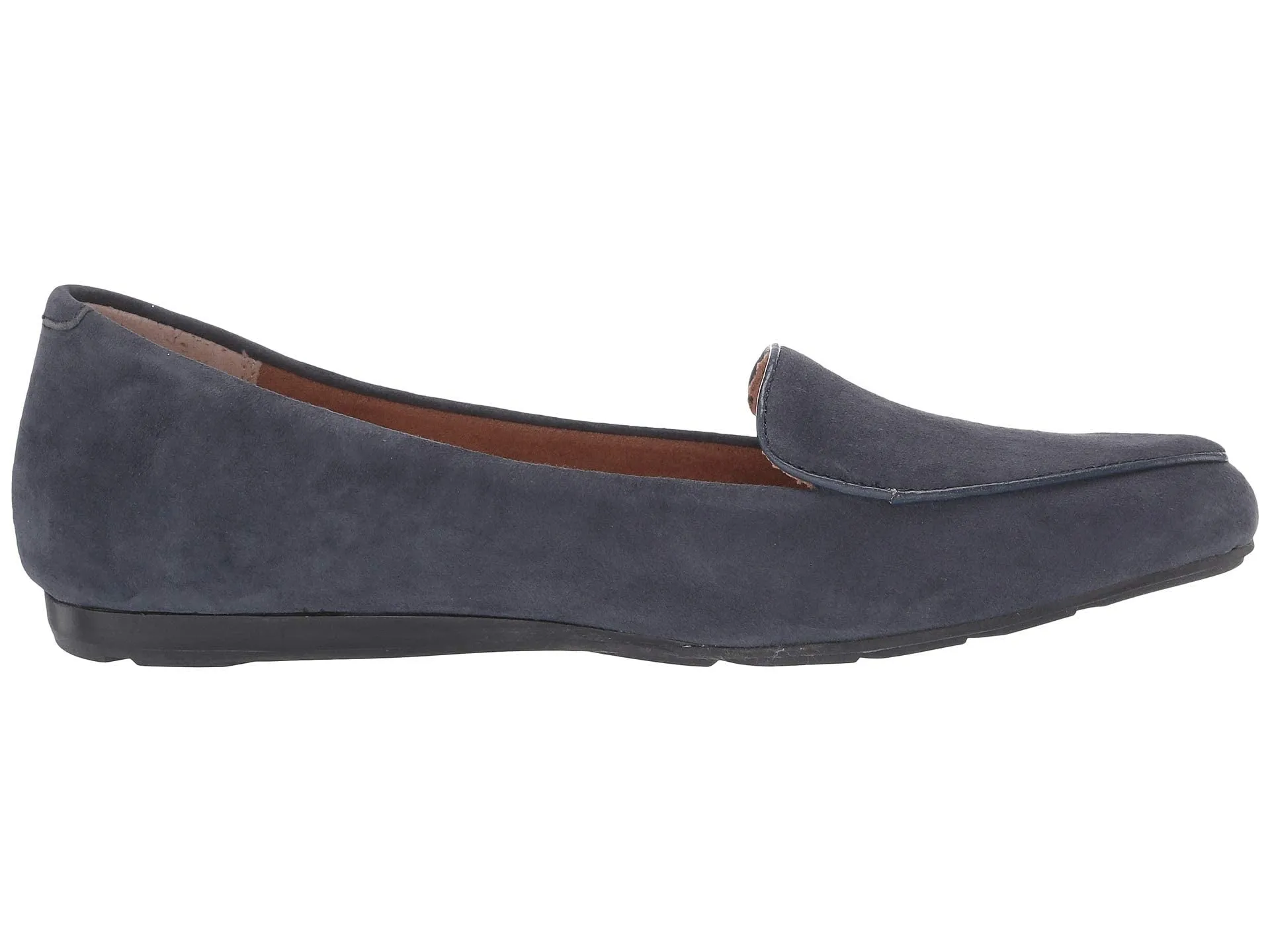 Anissa Sliver Navy Suede Me Too Wedge Loafers