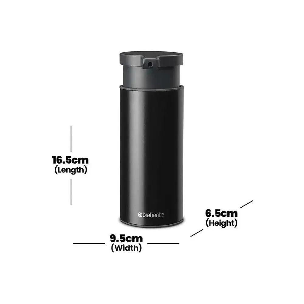 Brabantia Profile Steel Matt Black Soap Dispenser