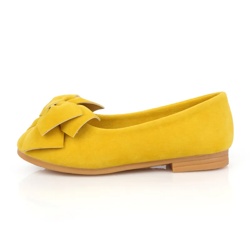 Chiximaxu Little Girl's Bow Mary Jane Slip on Dress Shoe