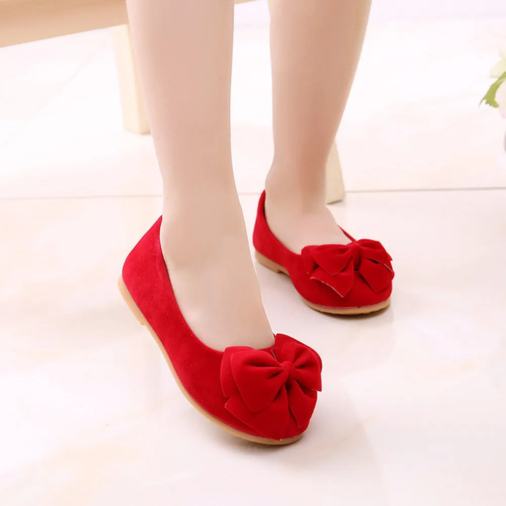 Chiximaxu Little Girl's Bow Mary Jane Slip on Dress Shoe