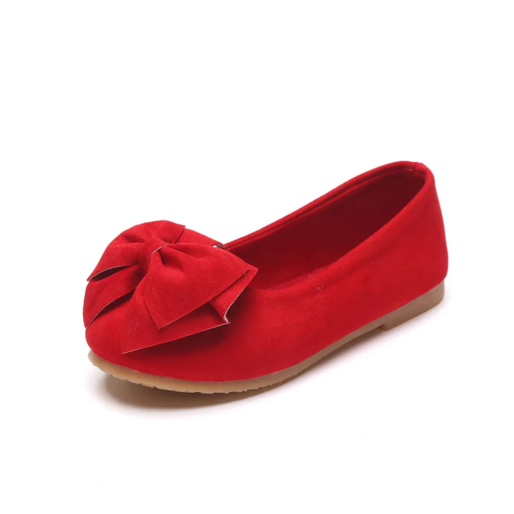 Chiximaxu Little Girl's Bow Mary Jane Slip on Dress Shoe