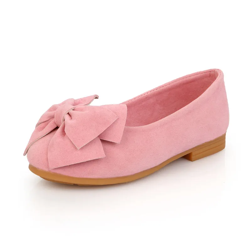 Chiximaxu Little Girl's Bow Mary Jane Slip on Dress Shoe