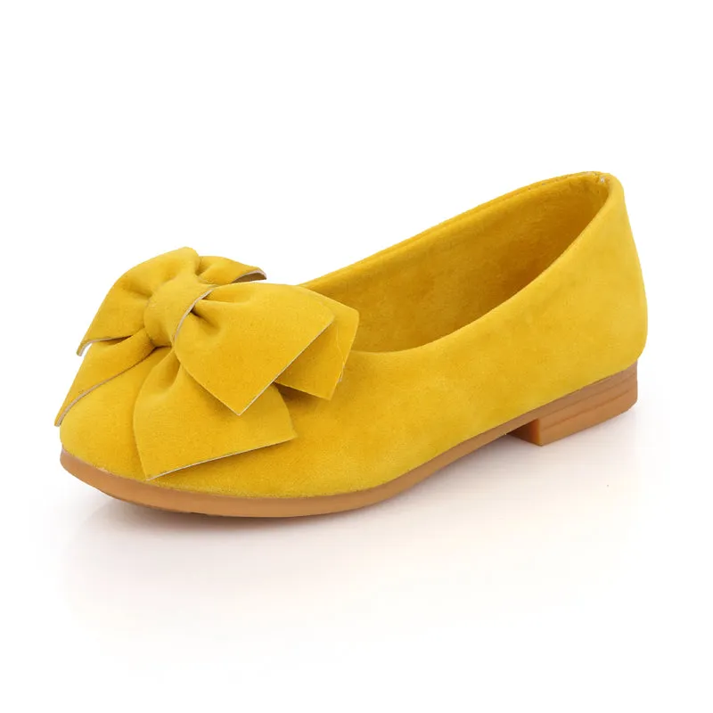 Chiximaxu Little Girl's Bow Mary Jane Slip on Dress Shoe