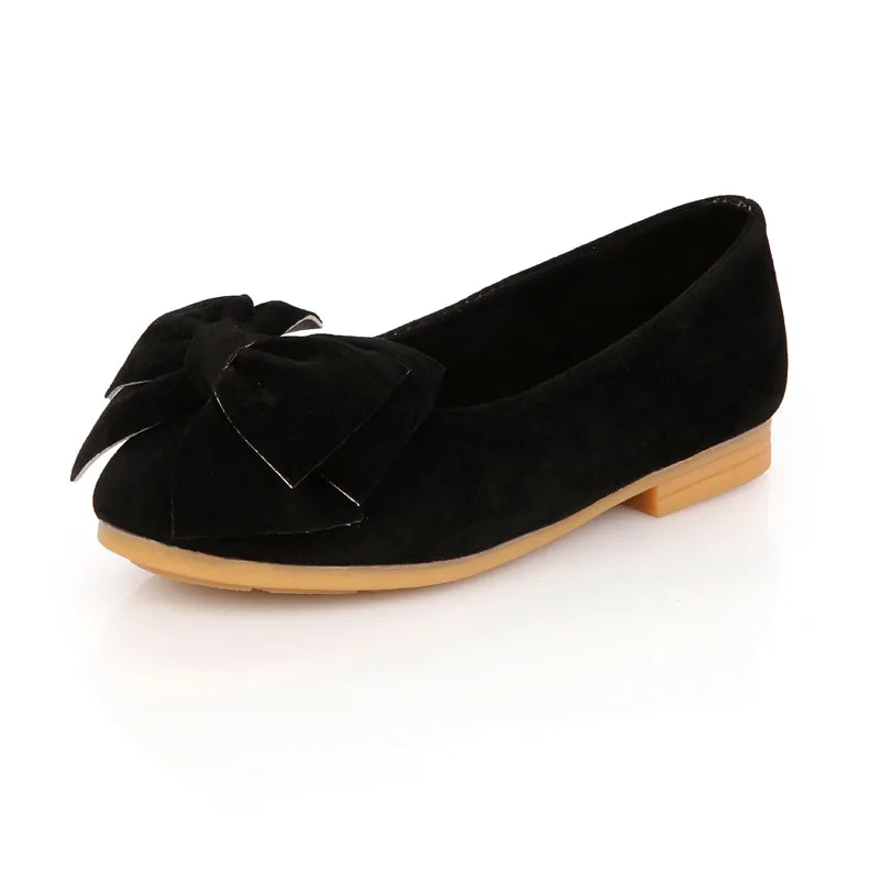 Chiximaxu Little Girl's Bow Mary Jane Slip on Dress Shoe