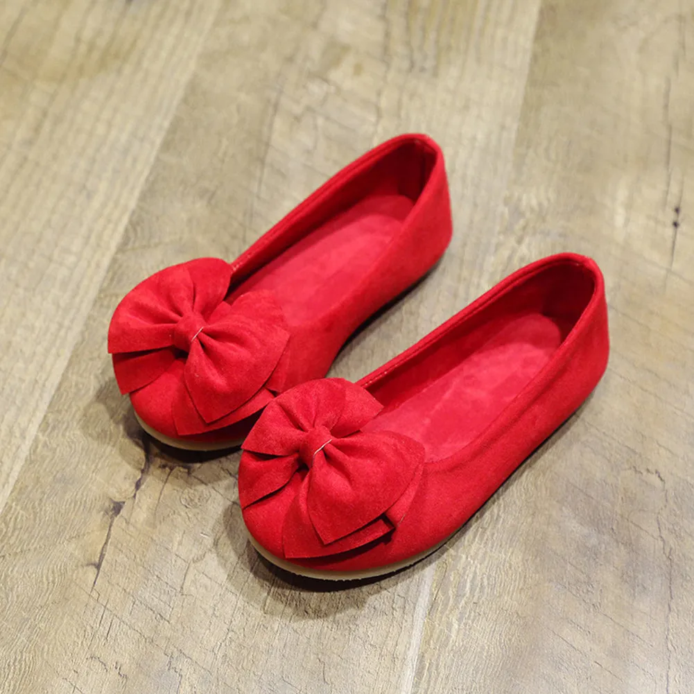 Chiximaxu Little Girl's Bow Mary Jane Slip on Dress Shoe