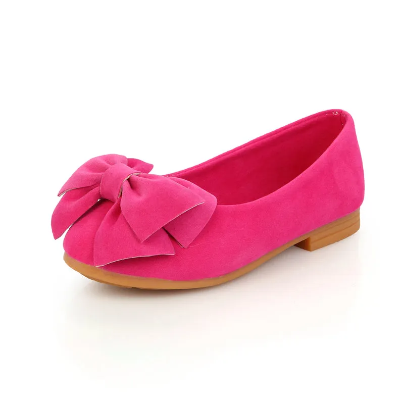 Chiximaxu Little Girl's Bow Mary Jane Slip on Dress Shoe