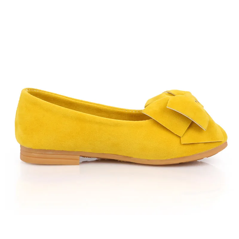 Chiximaxu Little Girl's Bow Mary Jane Slip on Dress Shoe