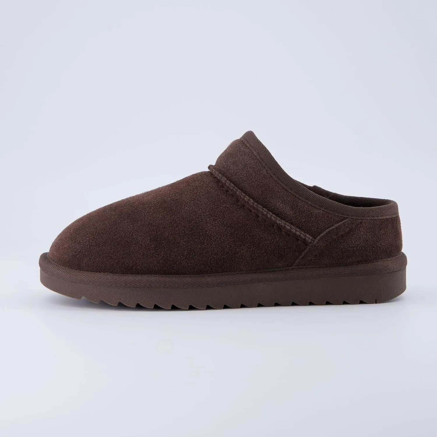 CUSHIONAIRE Women's Hilo 2 Premium Suede Slip-On House Slippers  Clog Slippers for Women, Memory Foam, Faux Shearling, Wide Widths Available
