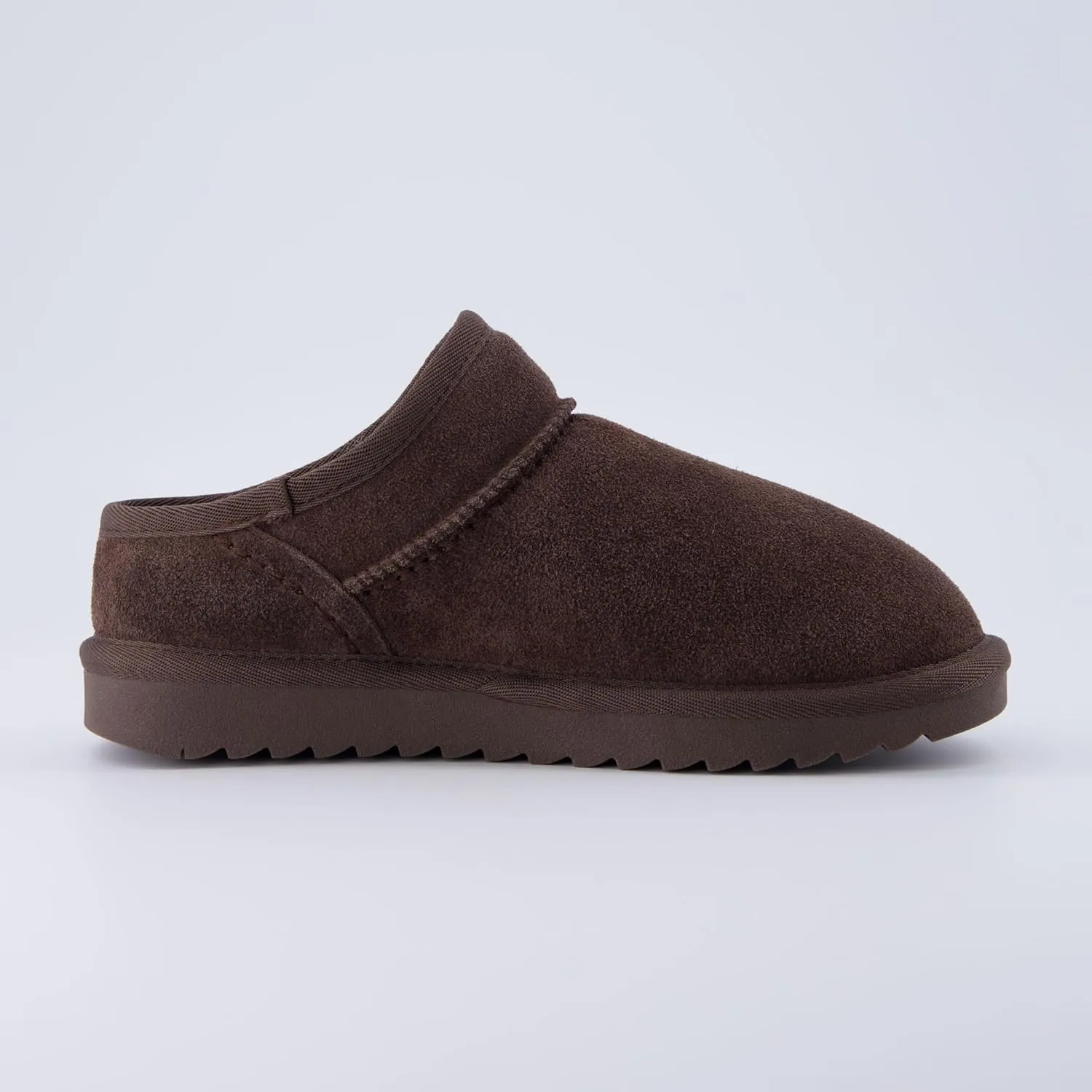 CUSHIONAIRE Women's Hilo 2 Premium Suede Slip-On House Slippers  Clog Slippers for Women, Memory Foam, Faux Shearling, Wide Widths Available