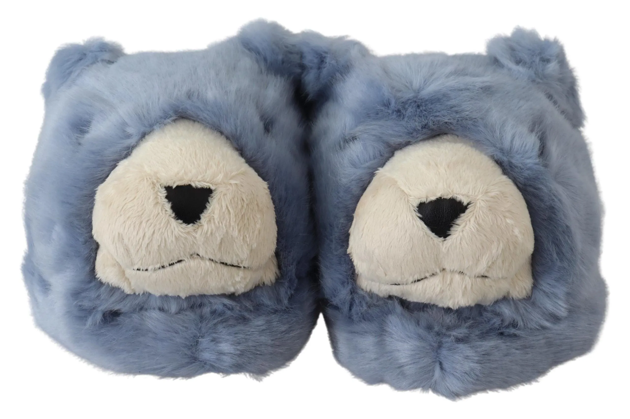 Dolce & Gabbana Chic Teddy Bear Blue Loafers Sko