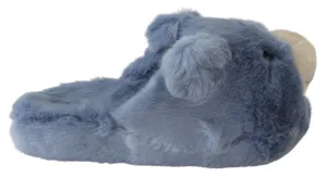 Dolce & Gabbana Chic Teddy Bear Blue Loafers Sko