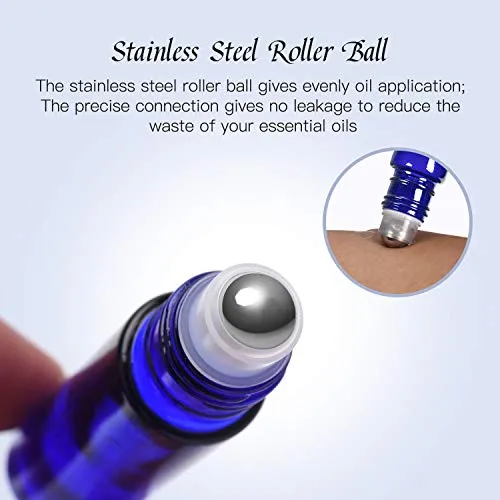 Essential Oil Roller Bottles 48 Pack 10ml