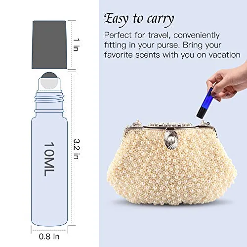 Essential Oil Roller Bottles 48 Pack 10ml