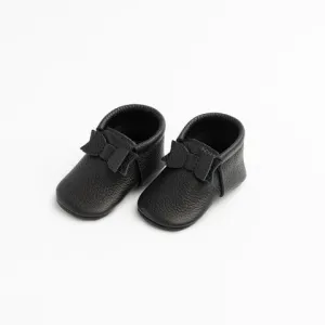 First Pair Bow Moccasins - Carbon