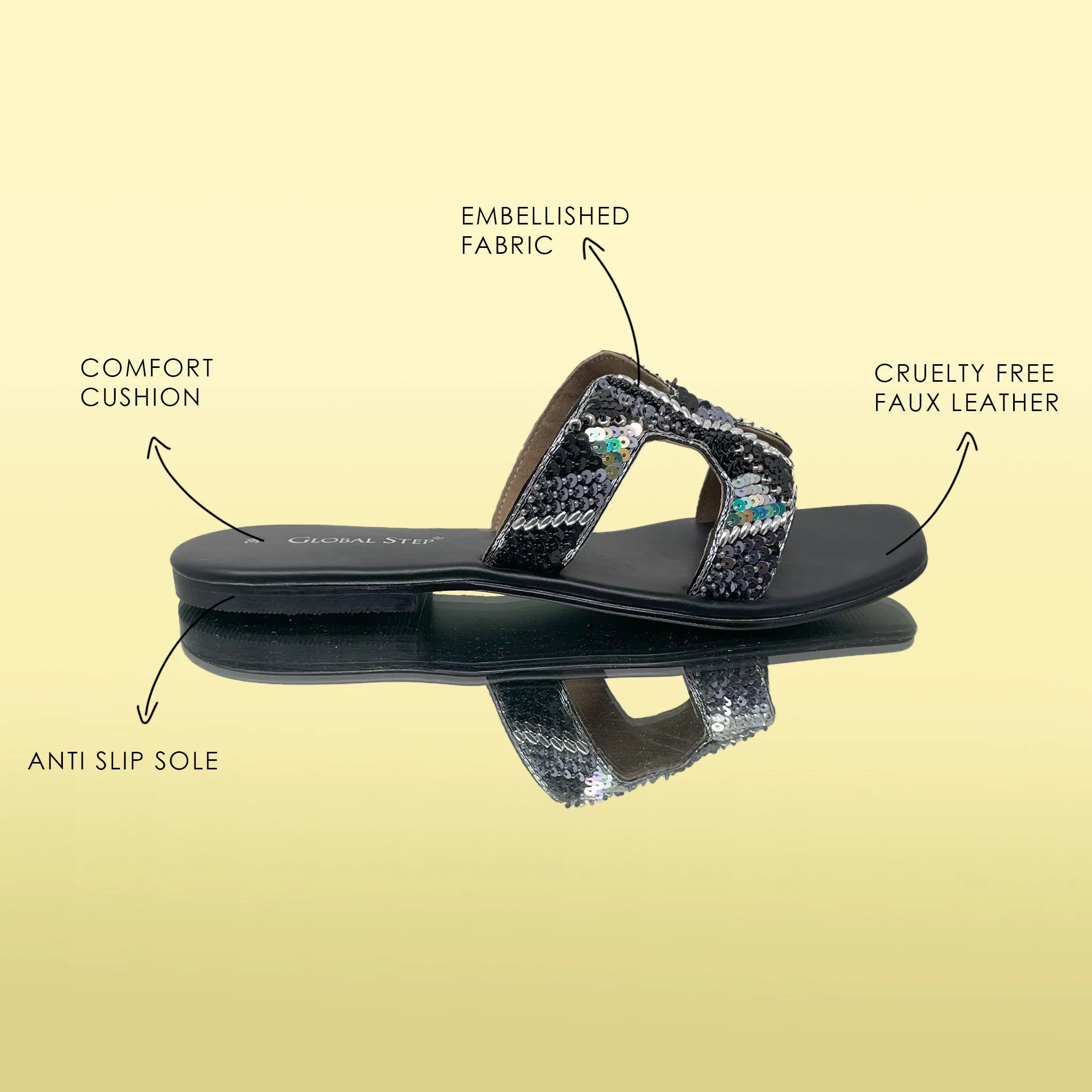 GalaGlam square-toe flats