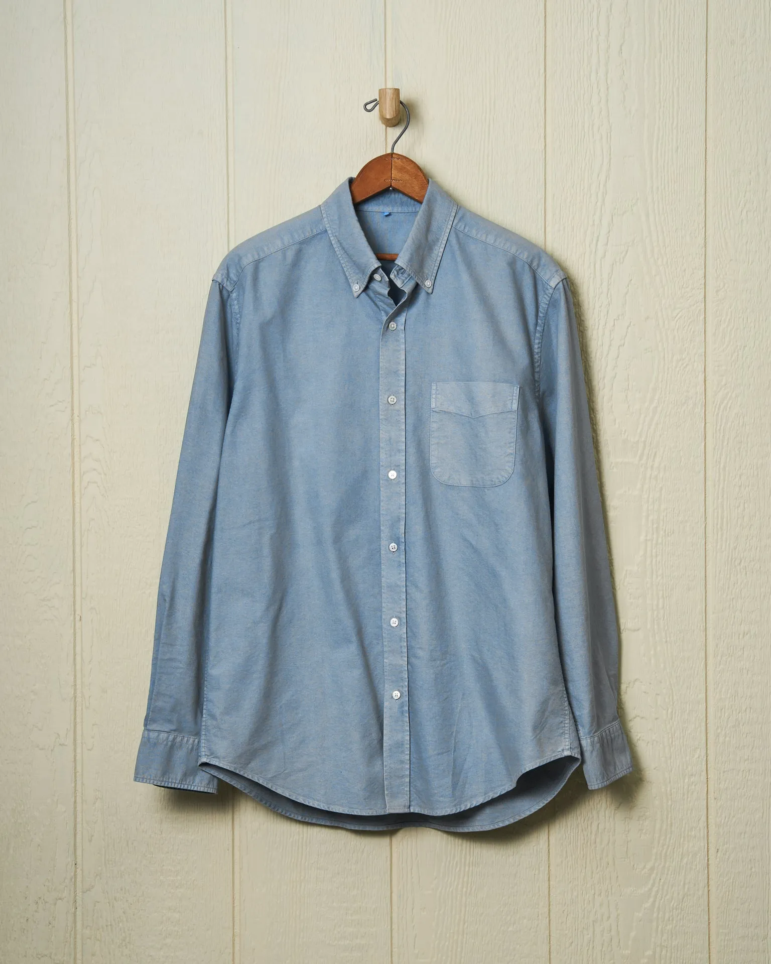 Garment Dyed Oxford Shirt in Chambray