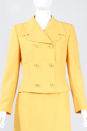 Golden Jacket & Skirt Set