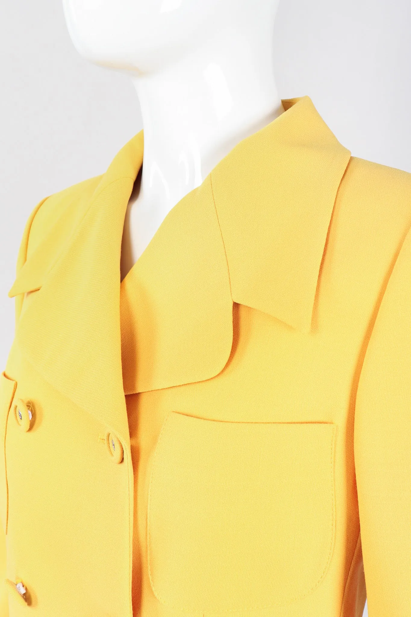 Golden Jacket & Skirt Set