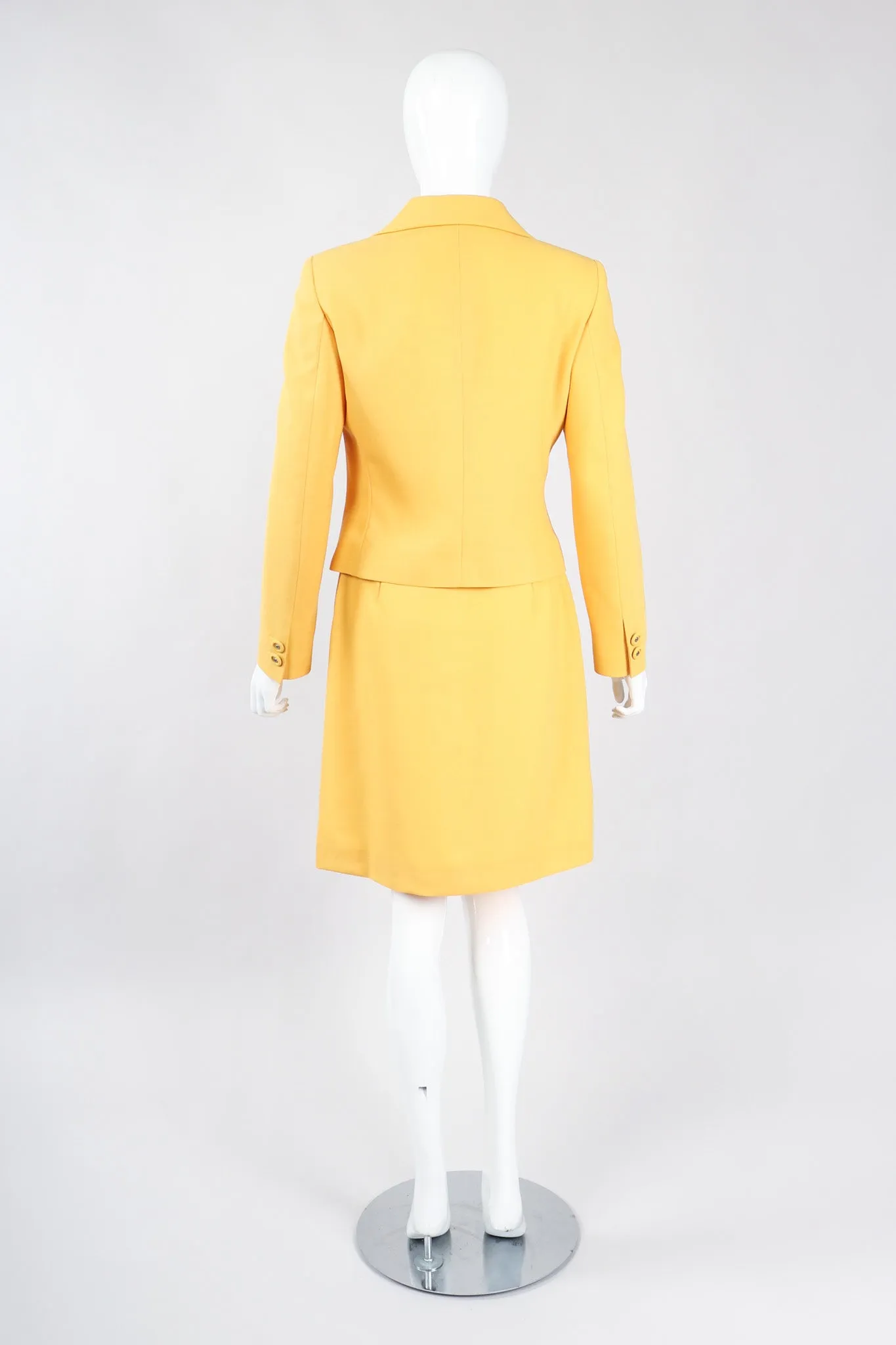 Golden Jacket & Skirt Set