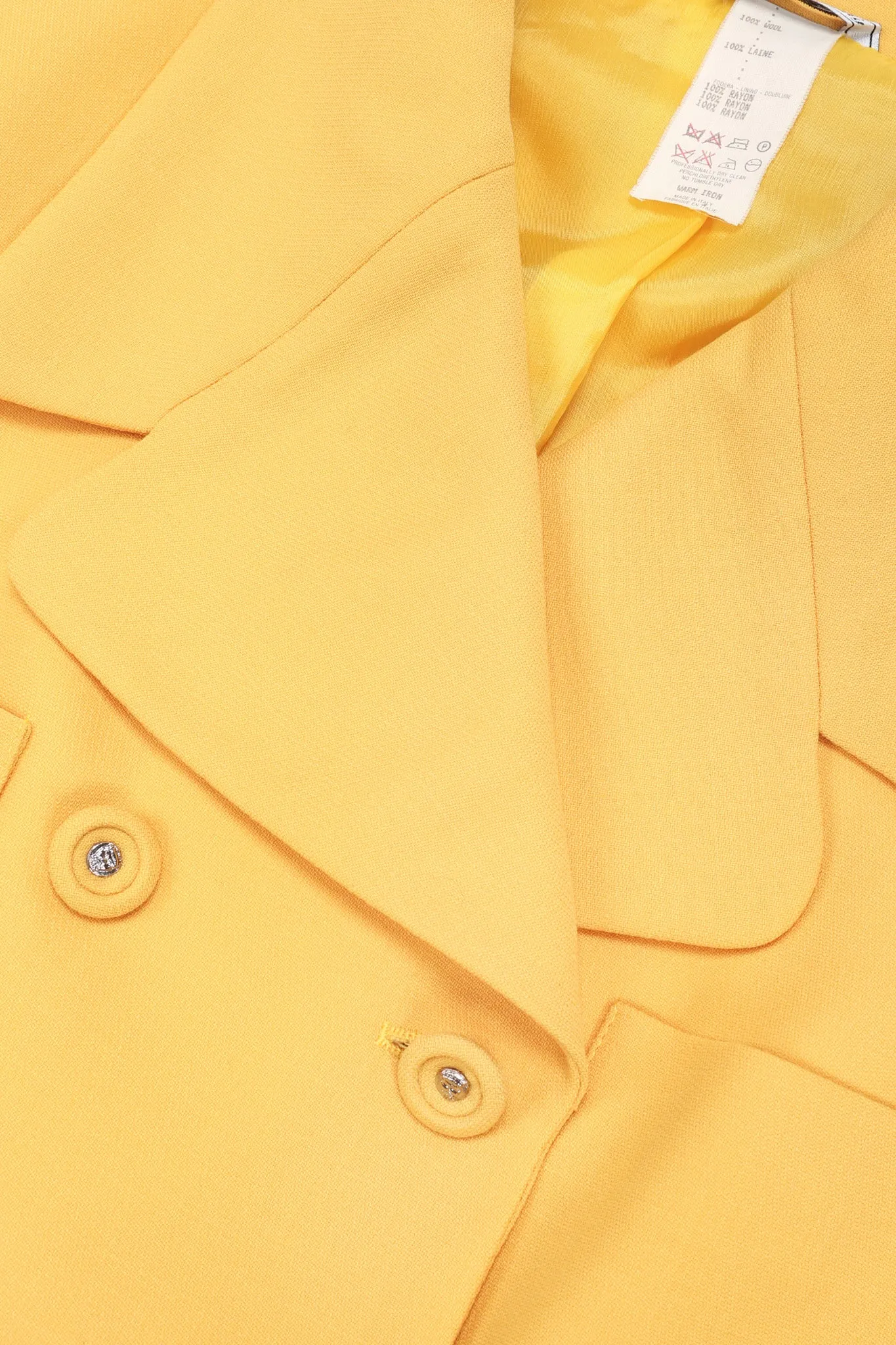 Golden Jacket & Skirt Set