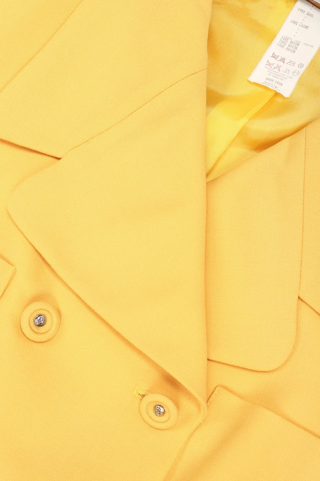Golden Jacket & Skirt Set