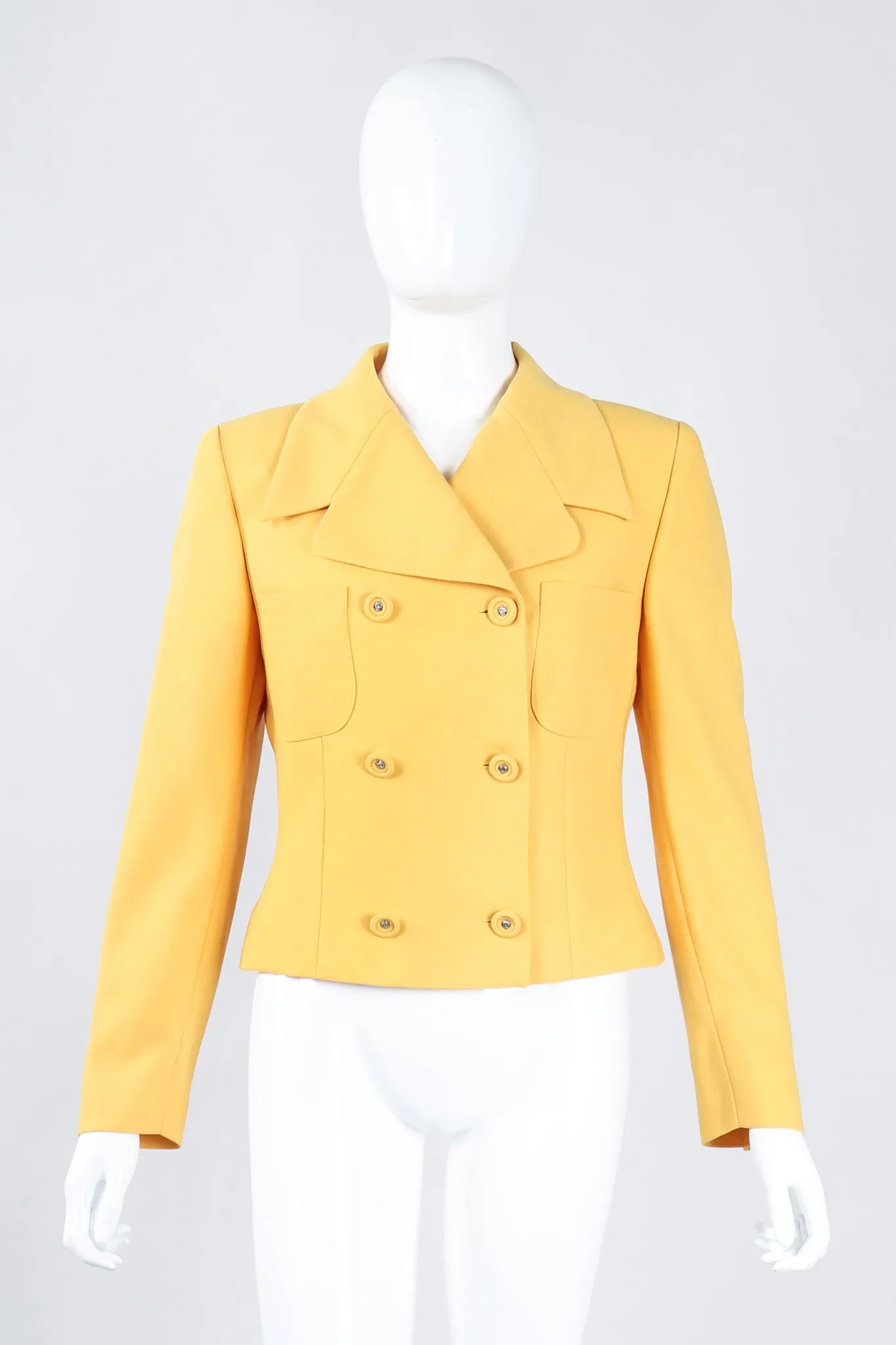 Golden Jacket & Skirt Set