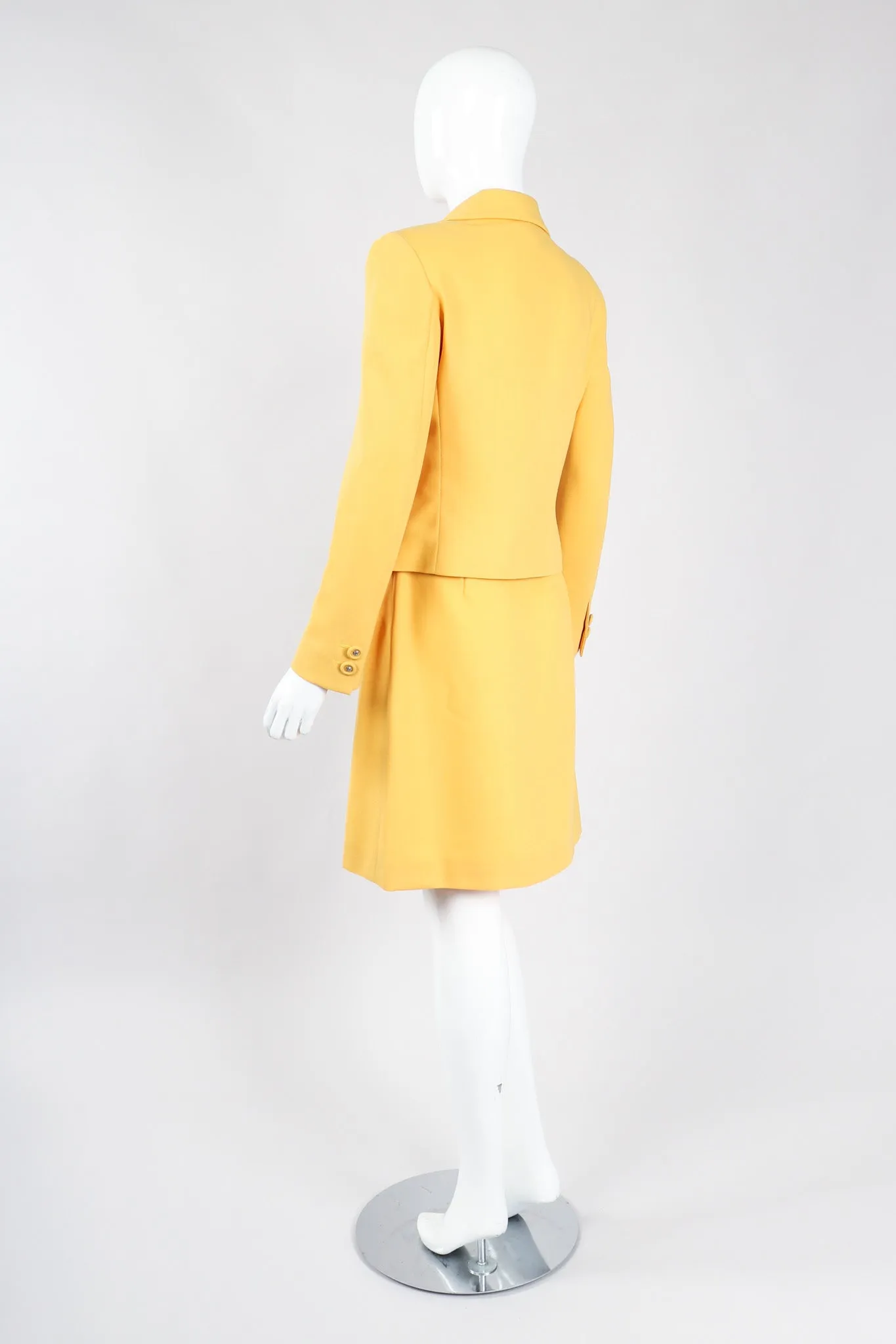 Golden Jacket & Skirt Set