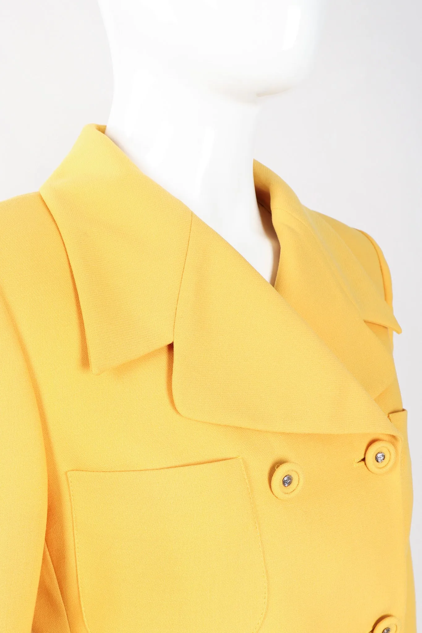 Golden Jacket & Skirt Set
