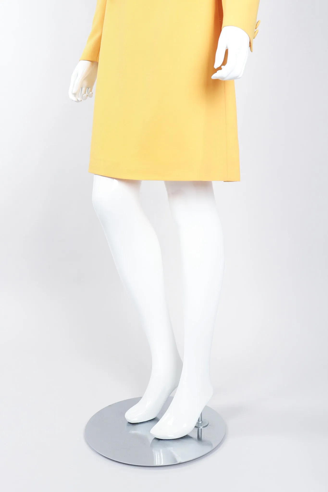 Golden Jacket & Skirt Set