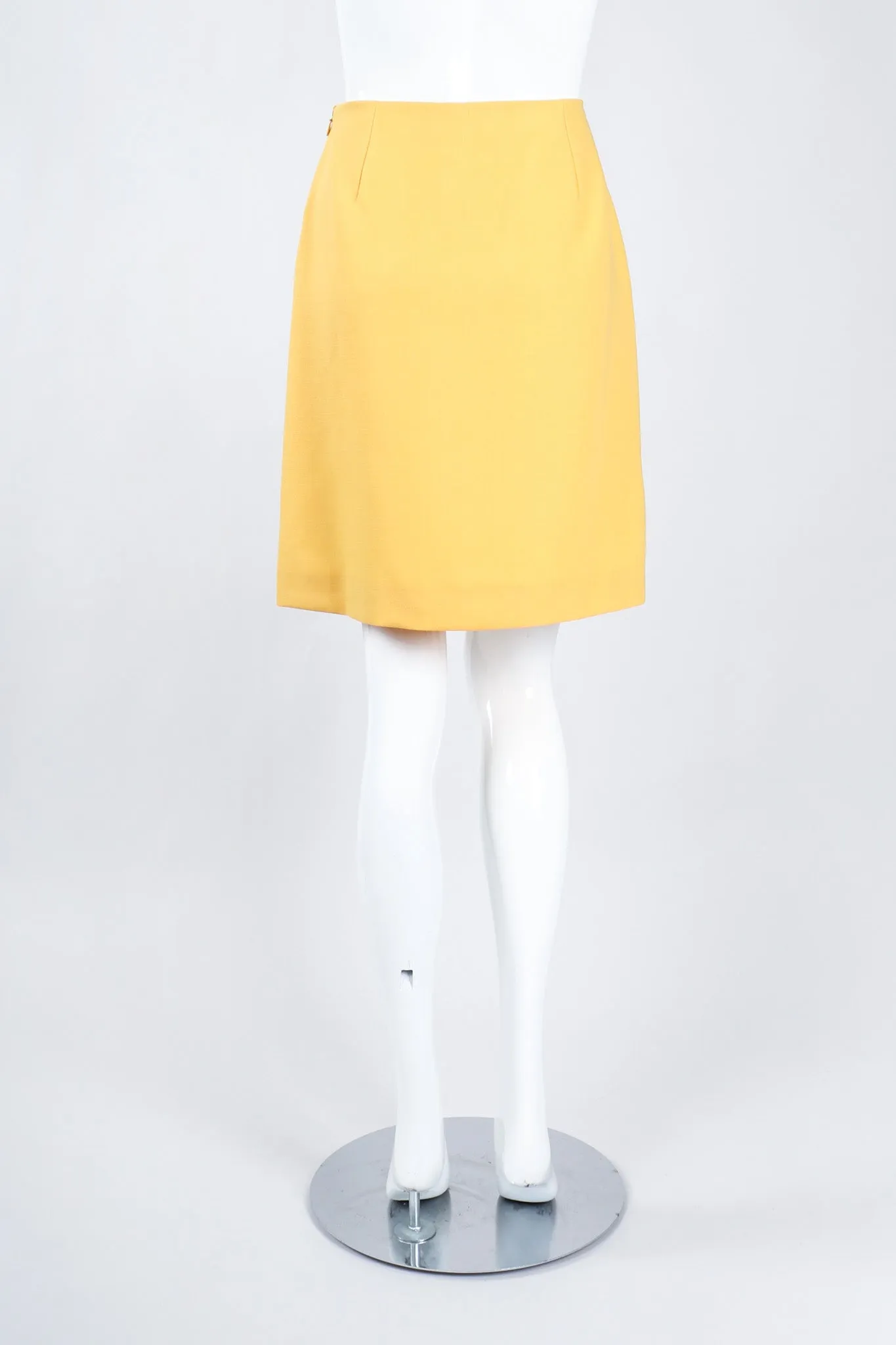Golden Jacket & Skirt Set