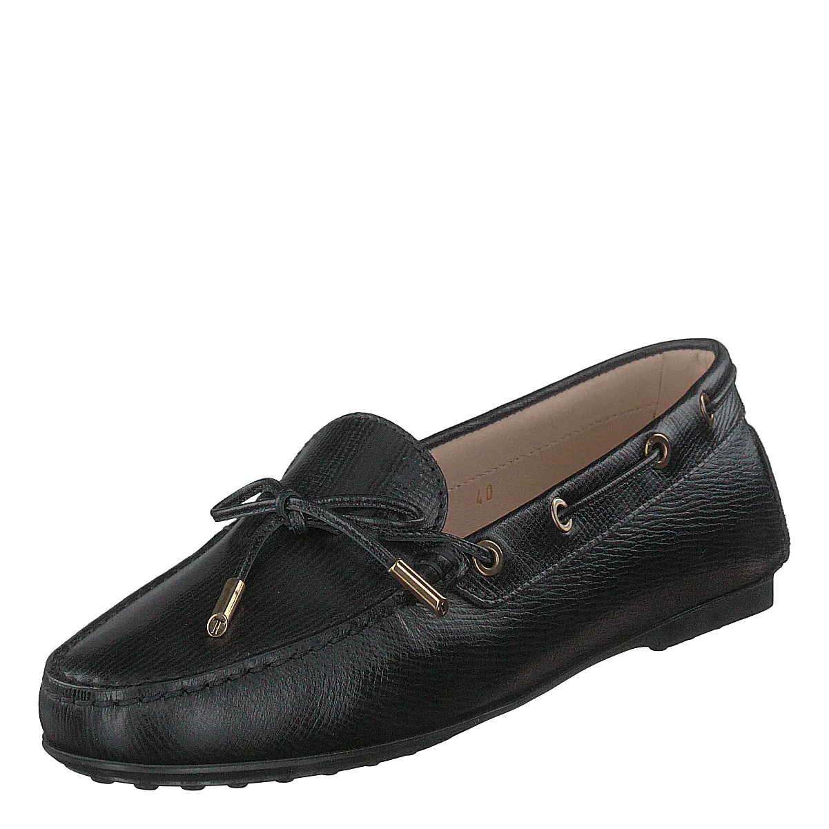 Gommino Moccasins Leather Nero