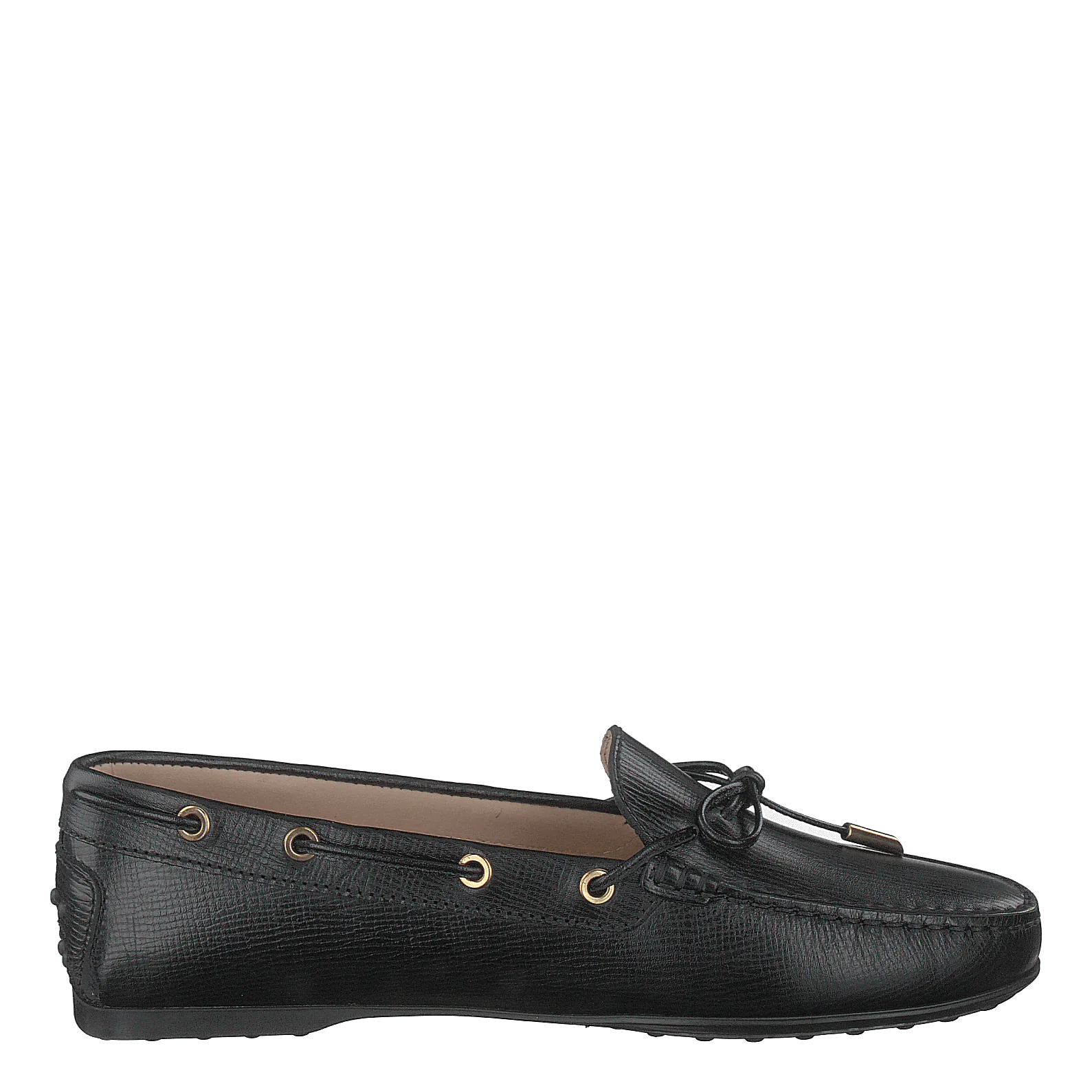 Gommino Moccasins Leather Nero