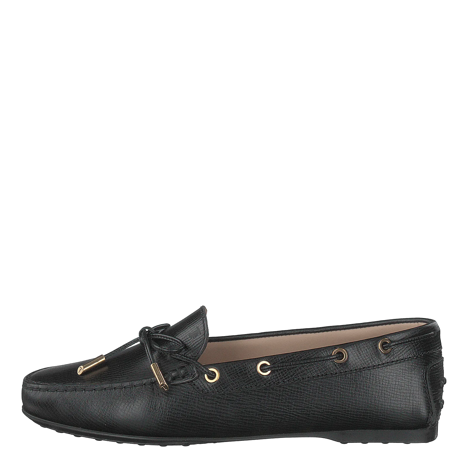 Gommino Moccasins Leather Nero