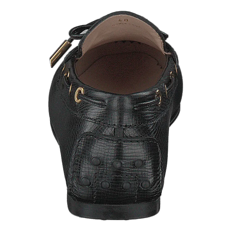 Gommino Moccasins Leather Nero