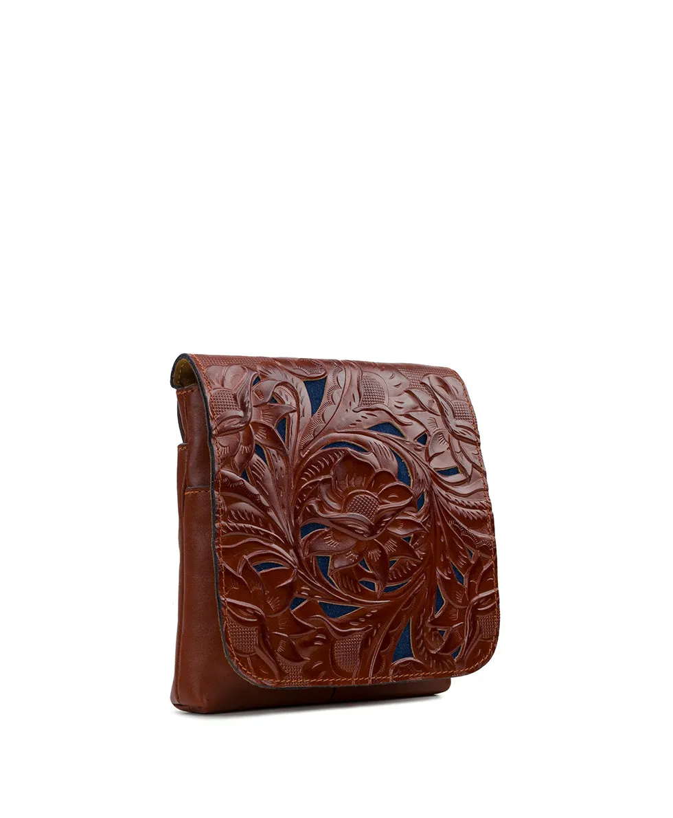 Granada Crossbody - Western Cutout Tooled