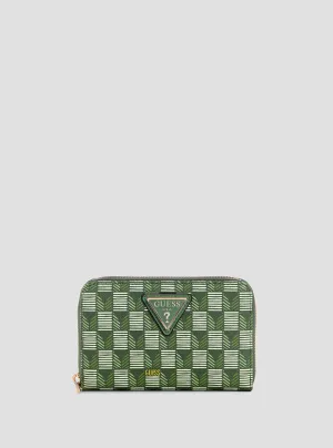 Green Logo G Wave Medium Wallet