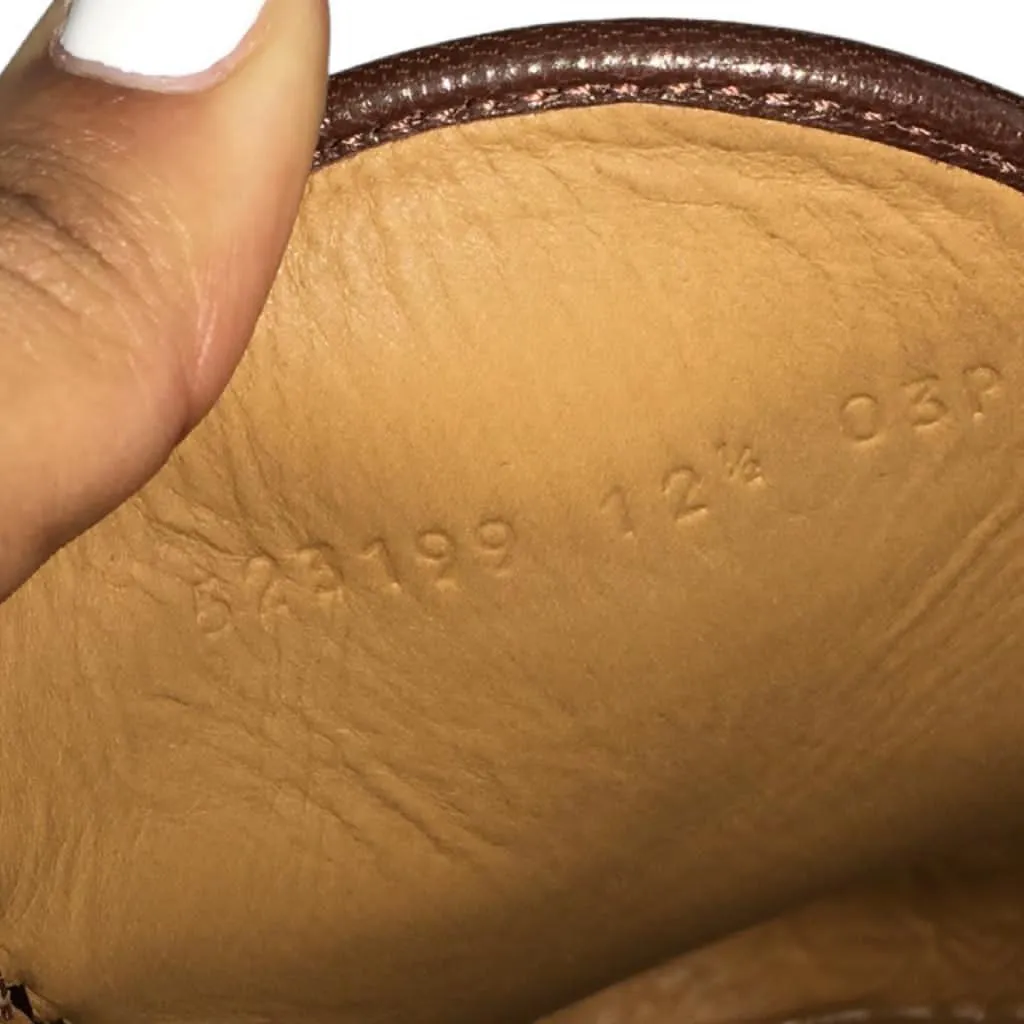 Gucci Men’s Kings Leather Slipper Slides With Buckle