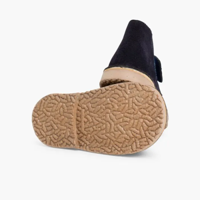 KIDS RIPTAPE SUEDE DESERT BOOTS NAVY BLUE
