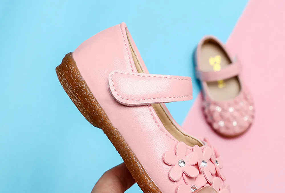 Leather Shoes Baby Moccasins Shoes Flower