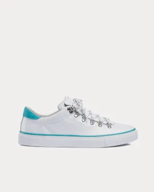 Marostica Nappa White / Aqua Low Top Sneakers