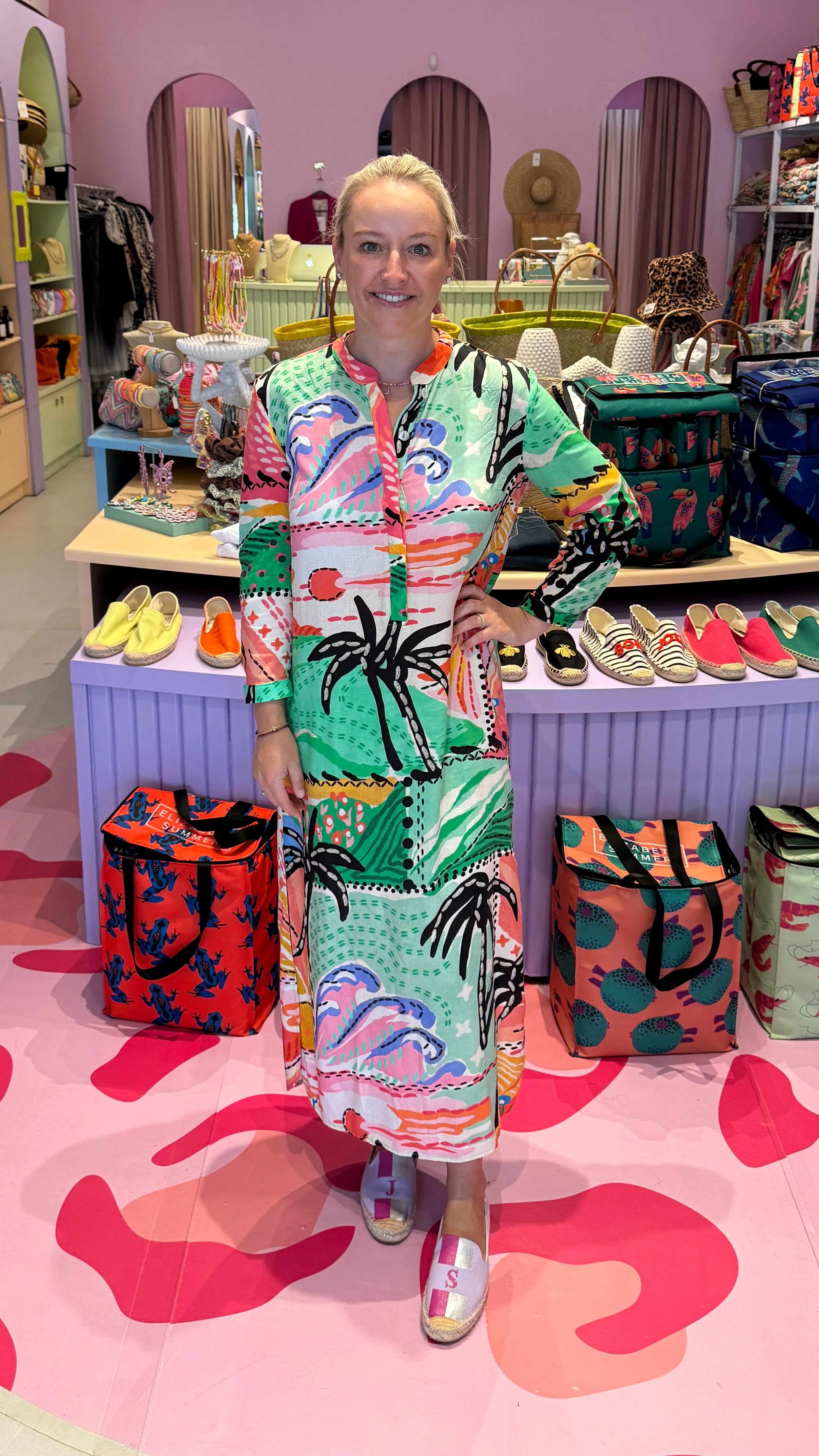 Meg Dress - Palms