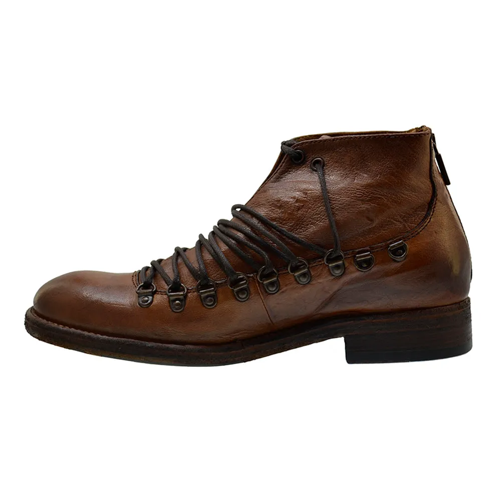Men's Hiker Boots Jo Ghost 1356 Brown Wax Leather