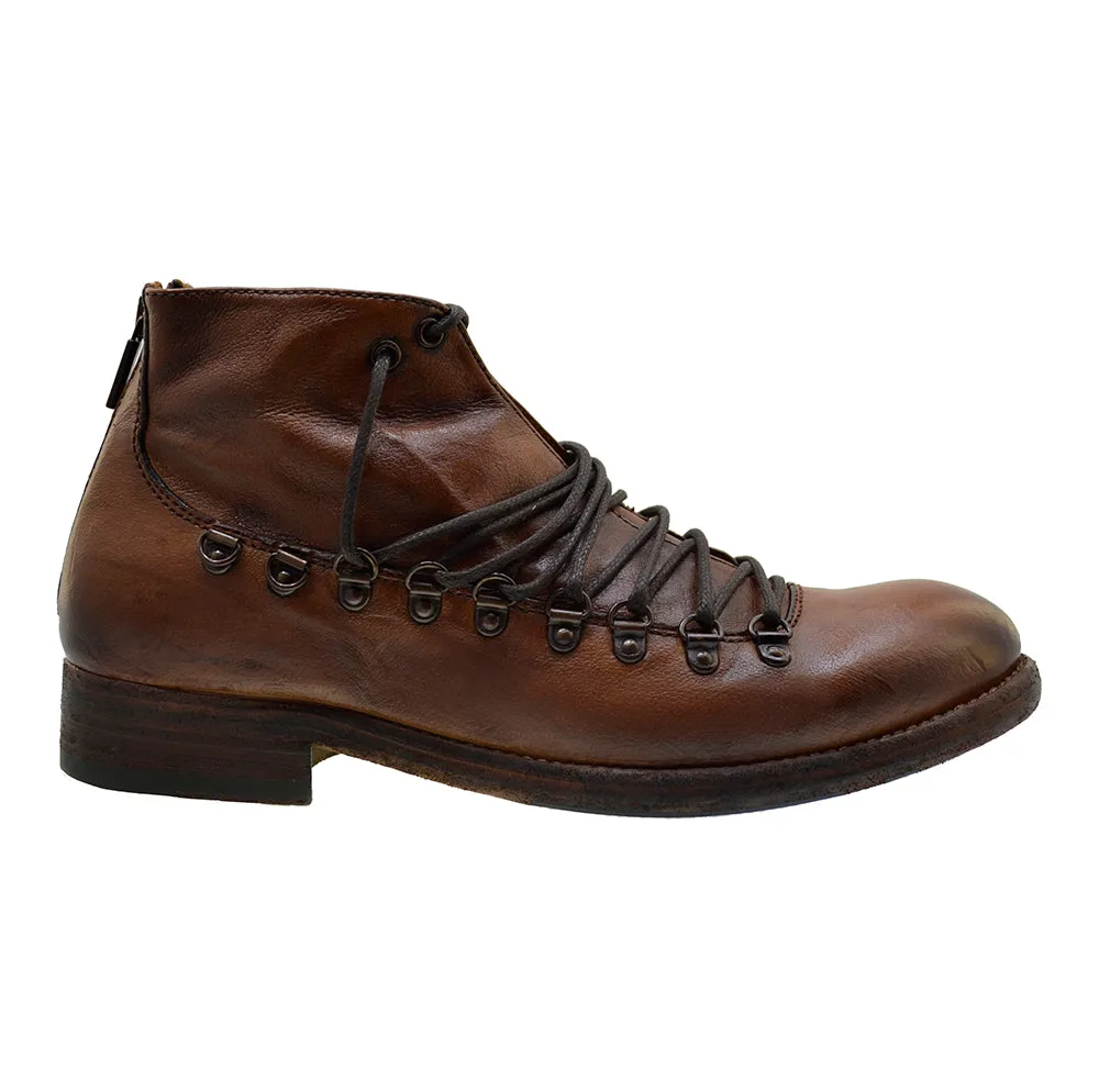 Men's Hiker Boots Jo Ghost 1356 Brown Wax Leather