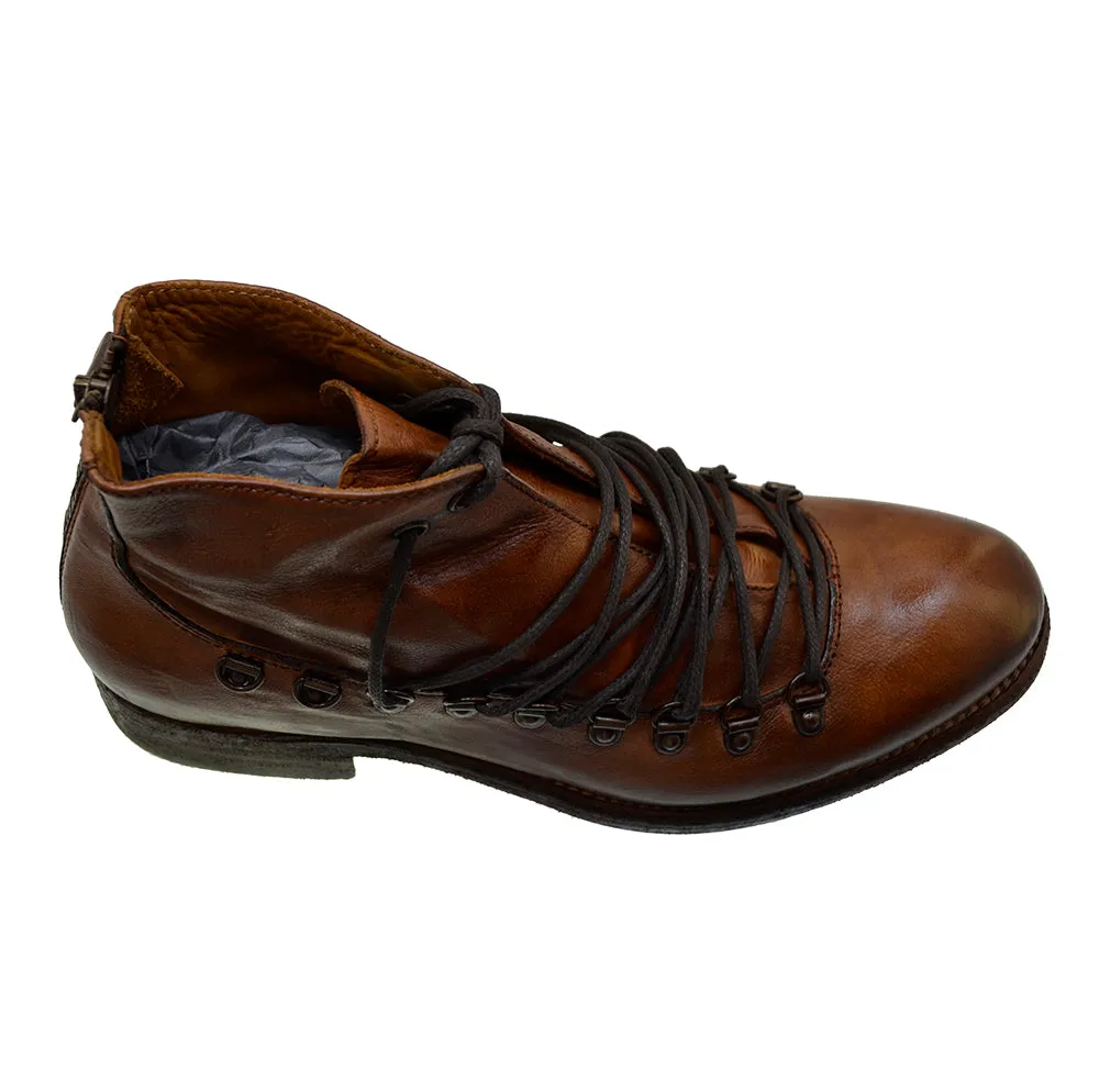 Men's Hiker Boots Jo Ghost 1356 Brown Wax Leather
