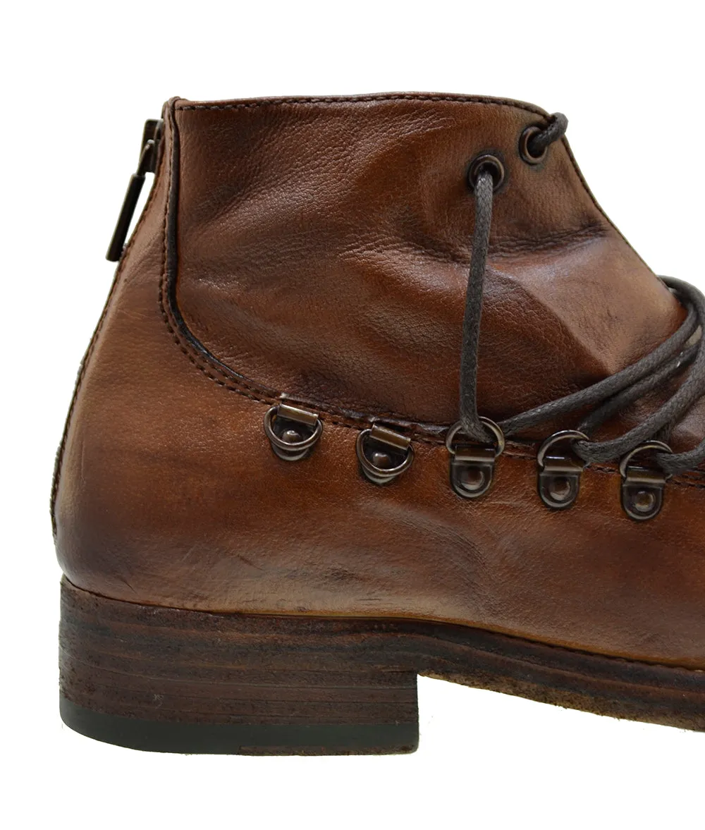 Men's Hiker Boots Jo Ghost 1356 Brown Wax Leather