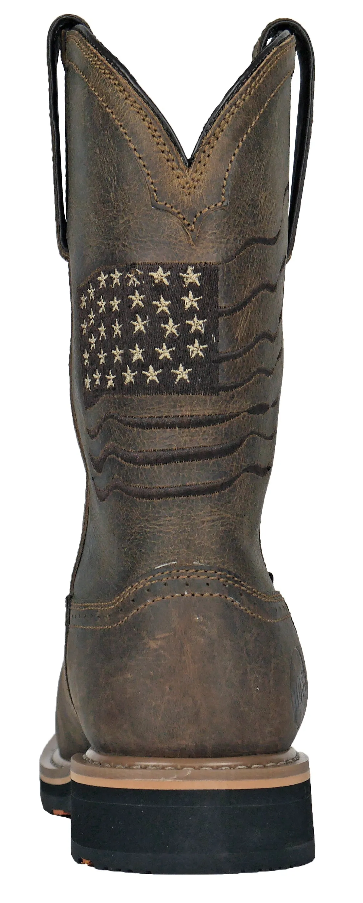 Men's Hoss Rushmore Brown, EH, WP, PR, SR Pull On Western Composite Toe Boot