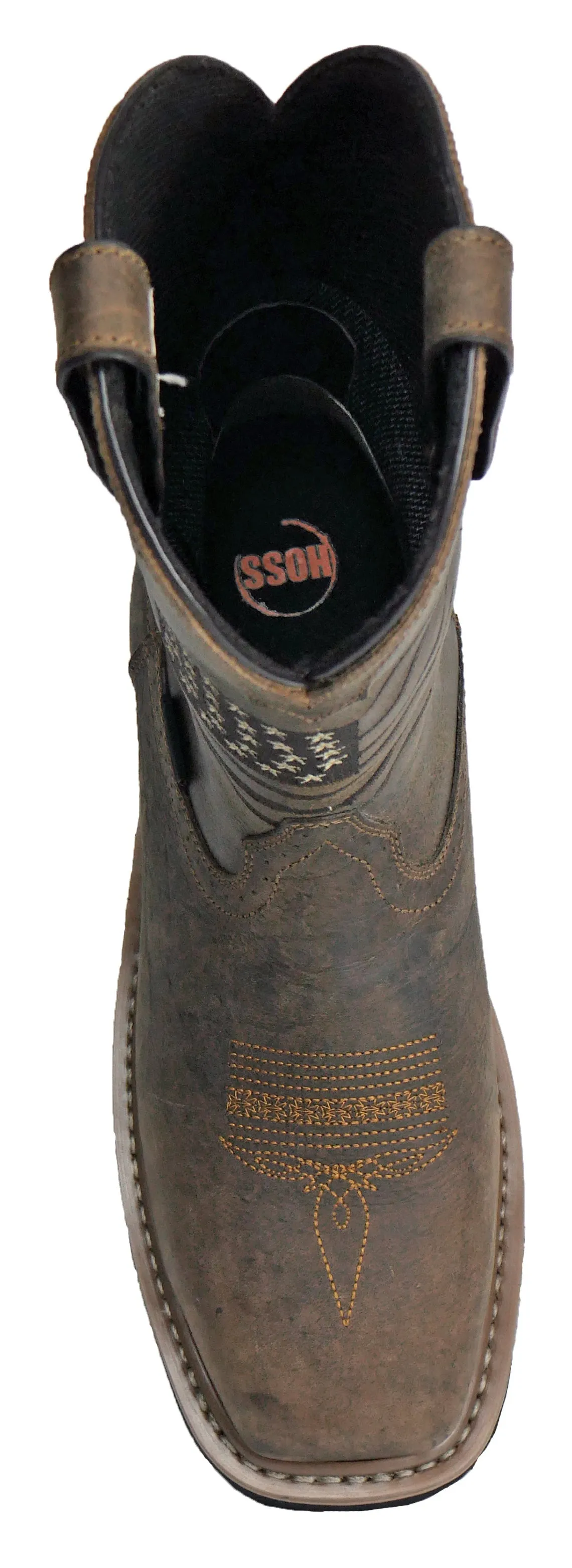 Men's Hoss Rushmore Brown, EH, WP, PR, SR Pull On Western Composite Toe Boot